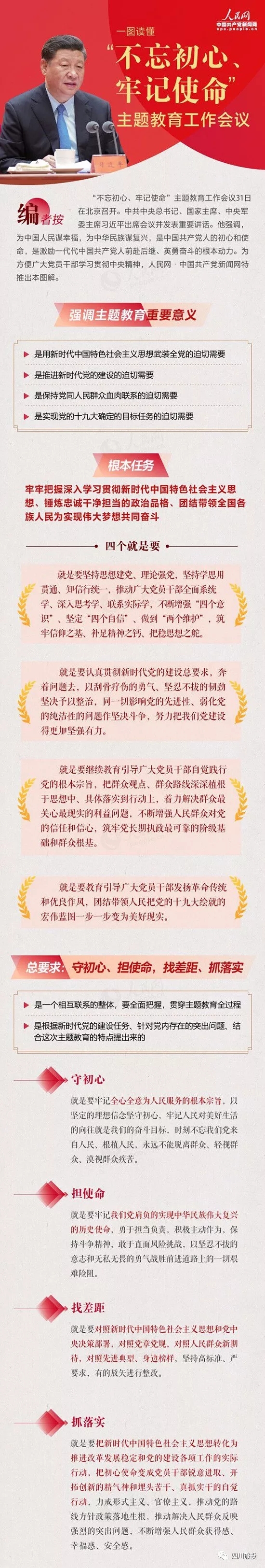 不忘初心、切记使命| 一图读懂“不忘初心、切记使命”主题教育事情聚会
